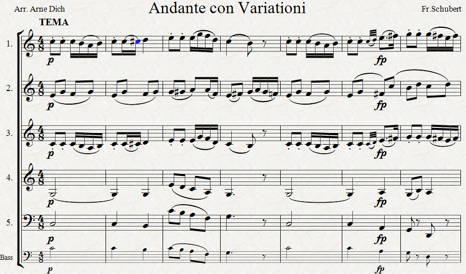 Schubert Andante